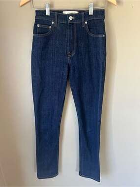 Reformation High & Slim Jeans in Hayes Wash Size 25